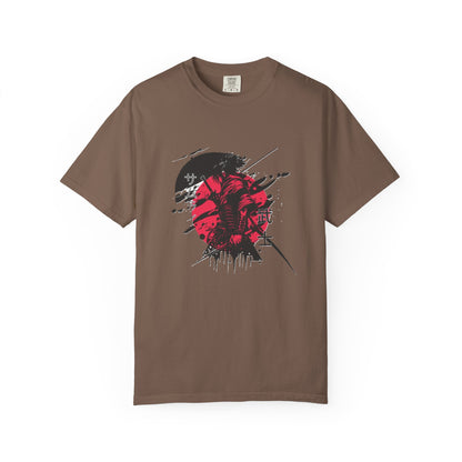 Garment-Dyed Graphic Tee, Artistic Casual Wear for Nature Lovers, Cool Summer Tee, Unique Gift for Art Enthusiasts, Streetwear
