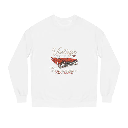 Vintage Car Crew Neck Sweatshirt - Retro Auto Design, Gift for Car Enthusiasts, Classic Car Lover, Vintage Apparel