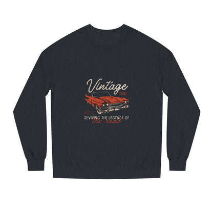 Vintage Car Crew Neck Sweatshirt - Retro Auto Design, Gift for Car Enthusiasts, Classic Car Lover, Vintage Apparel