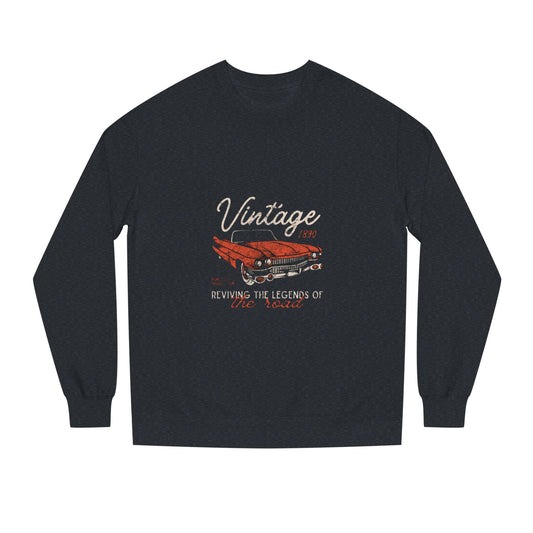 Vintage Car Crew Neck Sweatshirt - Retro Auto Design, Gift for Car Enthusiasts, Classic Car Lover, Vintage Apparel