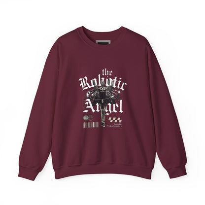 Robotic Angel Sweatshirt, Cozy Crewneck, Unique Graphic Sweatshirt, Perfect Gift, Trendy Streetwear, Perfect for Every Season