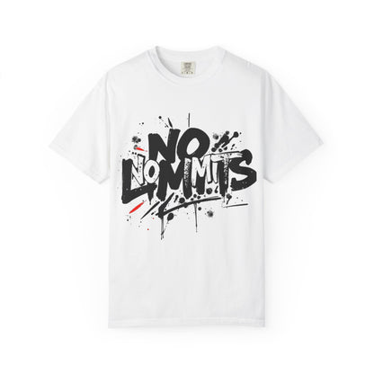 No Limits Garment-Dyed T-Shirt | Bold Graphic Tee for Everyday Wear, Streetwear, Gift for Him/Her, Casual Style