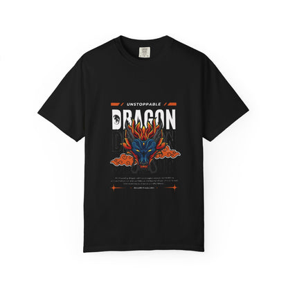 Unstoppable Dragon T-Shirt, Cool Graphic Tee, Gift for Anime Fans, Casual Wear, Unique Dragon Art, Streetwear Style