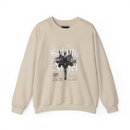 Robotic Angel Sweatshirt, Cozy Crewneck, Unique Graphic Sweatshirt, Perfect Gift, Trendy Streetwear, Perfect for Every Season