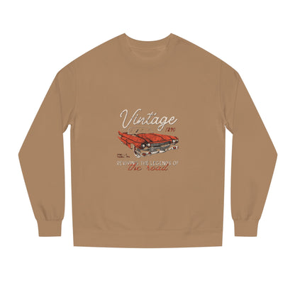 Vintage Car Crew Neck Sweatshirt - Retro Auto Design, Gift for Car Enthusiasts, Classic Car Lover, Vintage Apparel