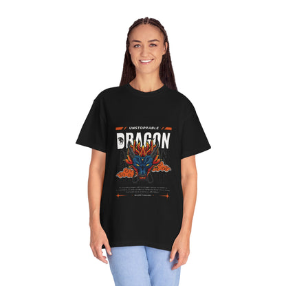 Unstoppable Dragon T-Shirt, Cool Graphic Tee, Gift for Anime Fans, Casual Wear, Unique Dragon Art, Streetwear Style