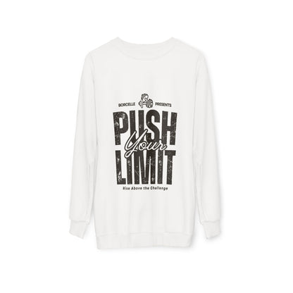 Motivational Sweatshirt - Push Your Limit, Inspirational Gift, Workout Apparel, Cozy Layer, Fitness Enthusiast Clothing