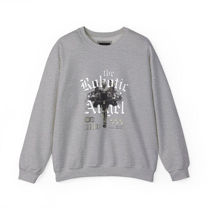 Robotic Angel Sweatshirt, Cozy Crewneck, Unique Graphic Sweatshirt, Perfect Gift, Trendy Streetwear, Perfect for Every Season