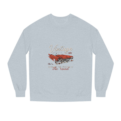 Vintage Car Crew Neck Sweatshirt - Retro Auto Design, Gift for Car Enthusiasts, Classic Car Lover, Vintage Apparel