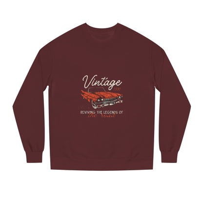 Vintage Car Crew Neck Sweatshirt - Retro Auto Design, Gift for Car Enthusiasts, Classic Car Lover, Vintage Apparel